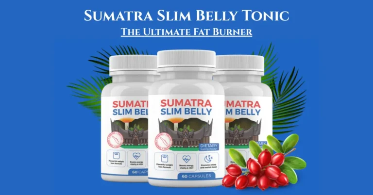 Sumatra Slim Belly Tonic supplement bottles – natural fat burner and weight loss formula with health-boosting ingredients