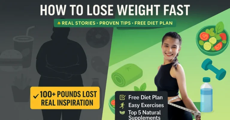 Inspirational weight loss transformation background image showing a split scene of an overweight woman on one side and a fit, confident woman exercising outdoors on the other, symbolizing before and after success in a healthy lifestyle journey.