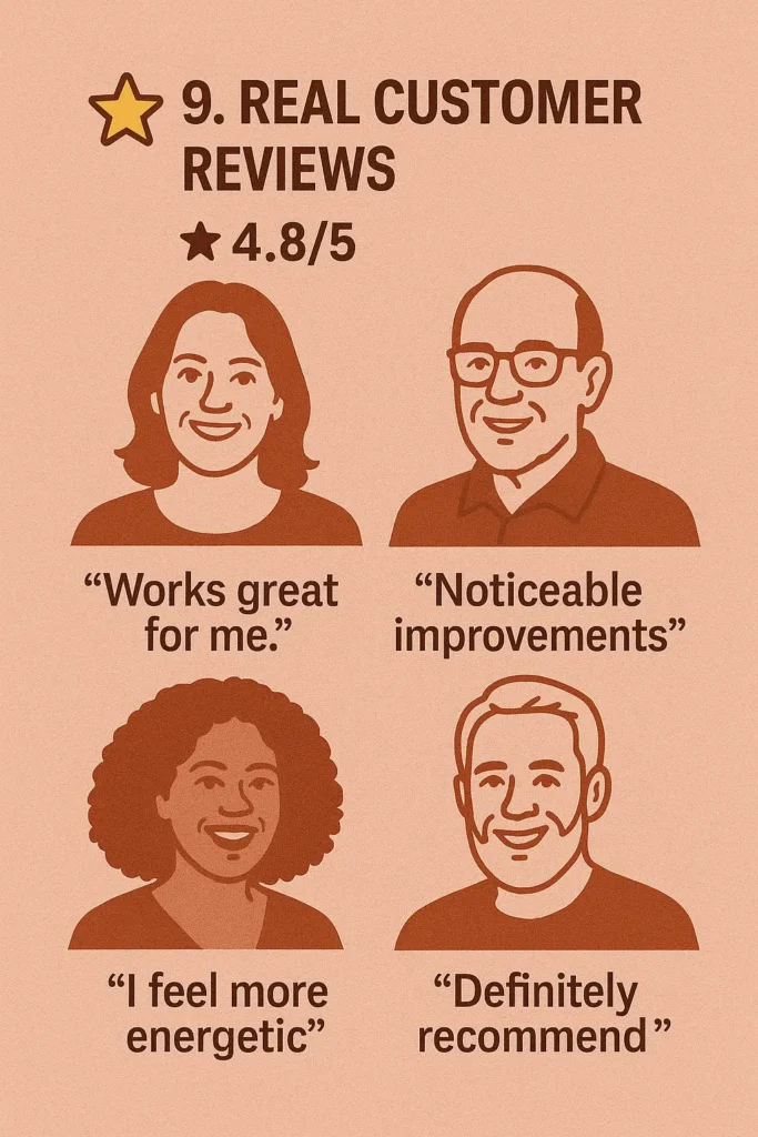 “Photos of happy users with quote bubbles and 5-star ratings, sharing positive experiences with GlucoTrust.” “Photos of happy users with quote bubbles and 5-star ratings, sharing positive experiences with GlucoTrust.”