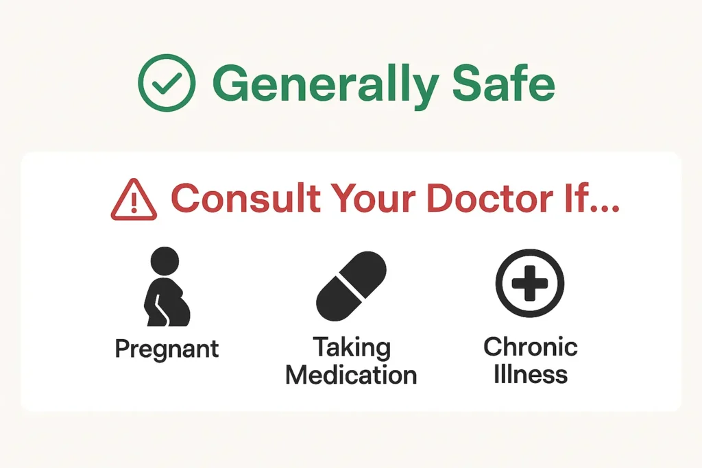 Doctor talking to a female patient in a clinic, discussing supplement safety and suitability for individual health needs. Doctor talking to a female patient in a clinic, discussing supplement safety and suitability for individual health needs.